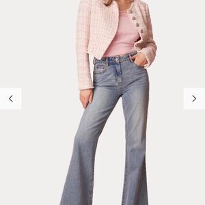 LoveShackFancy Denim Flare Jeans NWT